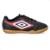 Chuteira Umbro Futsal  Cannon Jr Preto Vermelho e Branco - Infantil - Preto