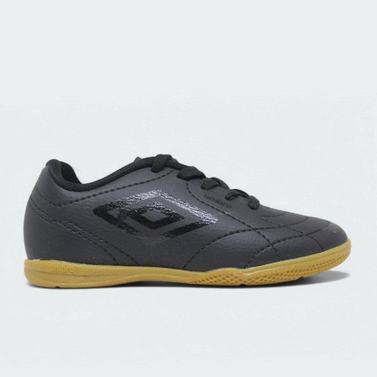 Chuteira Umbro futsal Class Footballer Jr - preto e dourado