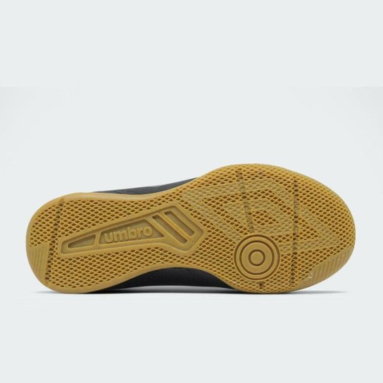 Chuteira Umbro futsal Class Footballer Jr - preto e dourado