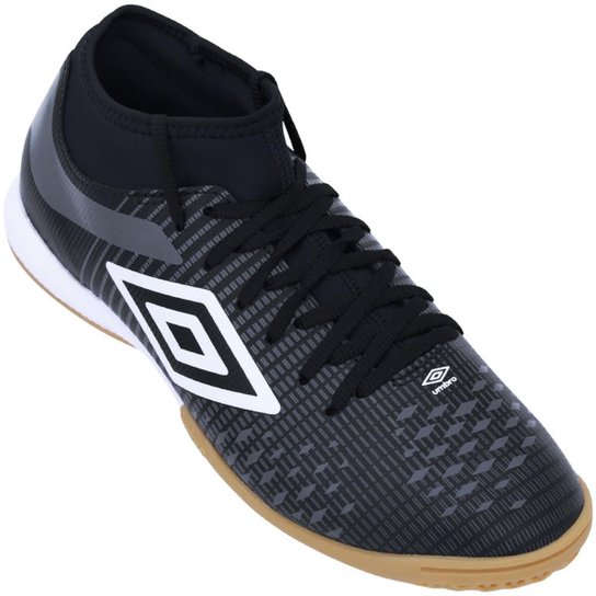 Chuteira Umbro Futsal Velocita IV Club - Preto+Cinza