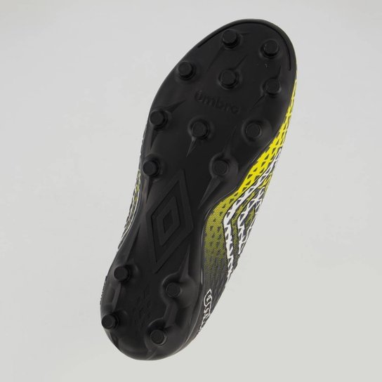 Chuteira Umbro Mutant Campo Juvenil Amarela e Preta