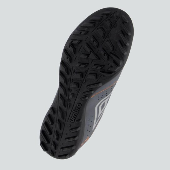 Chuteira Umbro Neo Striker Society Cinza e Laranja