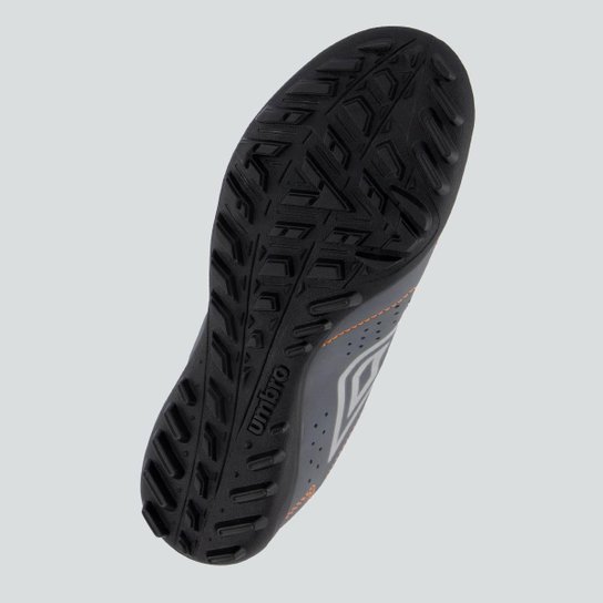 Chuteira Umbro Neo Striker Society Cinza e Laranja