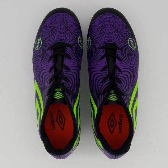 Chuteira Umbro Orbit Campo Preta e Verde