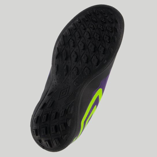 Chuteira Umbro Orbit Society Juvenil Roxa e Verde