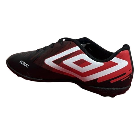 CHUTEIRA UMBRO SOCIETY ACTION-PRETO/VERMELHO/BRANCO