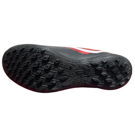 CHUTEIRA UMBRO SOCIETY ACTION-PRETO/VERMELHO/BRANCO