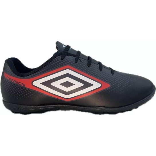 CHUTEIRA UMBRO SOCIETY CANNON PRETO E VERMELHO 42
