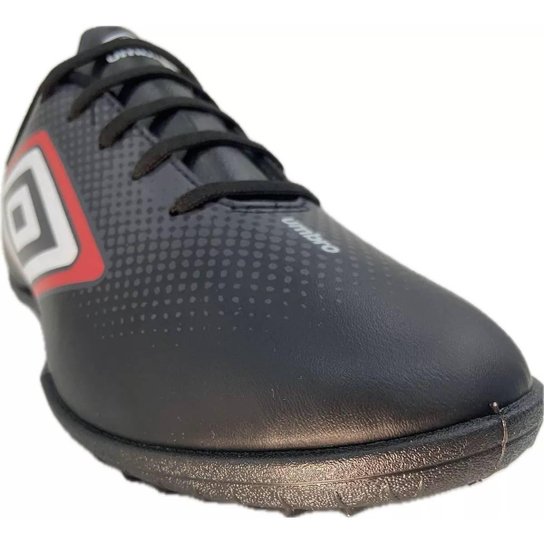 CHUTEIRA UMBRO SOCIETY CANNON PRETO E VERMELHO 42