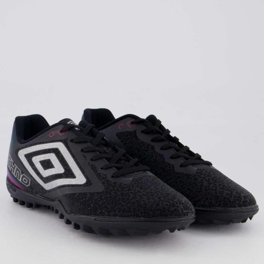 Chuteira Umbro Techno II Society Preta e Cinza