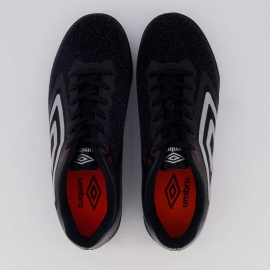 Chuteira Umbro Techno II Society Preta e Cinza