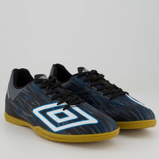 Chuteira Umbro Ultimate Futsal Preta e Azul