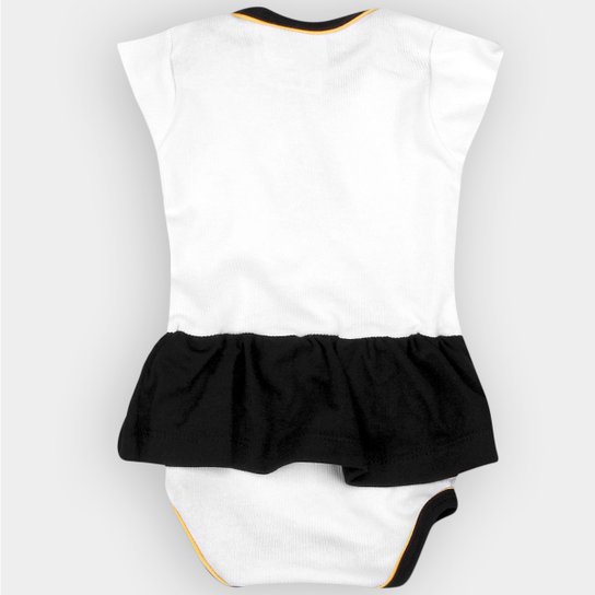 Conjunto Santos Bebê Body + Sapatinho e Laço Menina