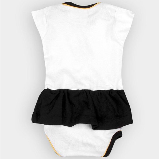 Conjunto Santos Bebê Body + Sapatinho e Laço Menina