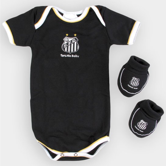 Conjunto Santos Bebê Body + Sapatinho