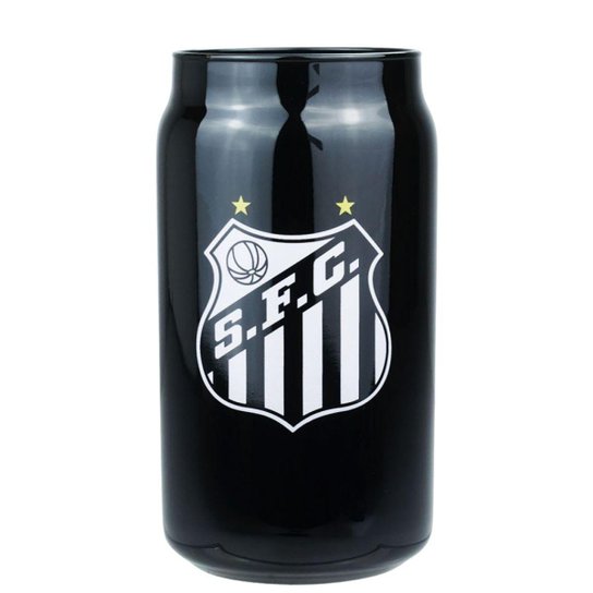 Copo Vidro 450ml Preto Santos