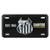 Enfeite Metal Placa Carro 15x30cm - Santos - Preto