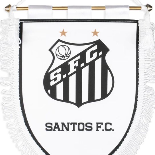 Flâmula Branca 29X24cm Oficial Do Santos