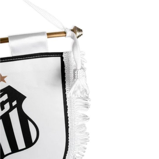 Flâmula Branca 29X24cm Oficial Do Santos