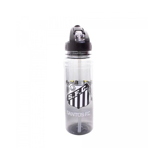 Garrafa De Plástico Com Canudo Retrátil 700ml - Santos