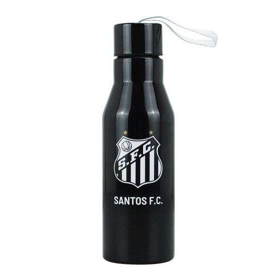 Garrafa Inox Tampa Rosqueável Cordão Santos Peixe 600ml