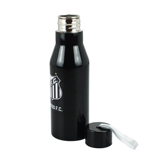 Garrafa Inox Tampa Rosqueável Cordão Santos Peixe 600ml