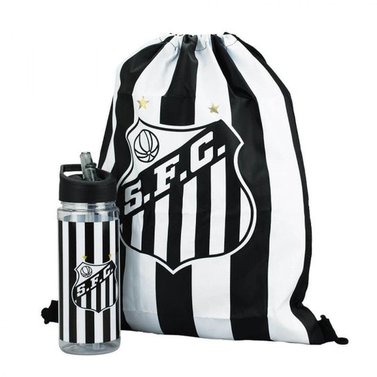 Garrafa Plástico 450ml Com Mochila Tipo Saco - Santos