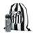 Garrafa Plástico 450ml Com Mochila Tipo Saco - Santos - Branco+Preto