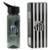 Garrafa Plástico Canudo Academia Apoio 700ml Santos - Preto