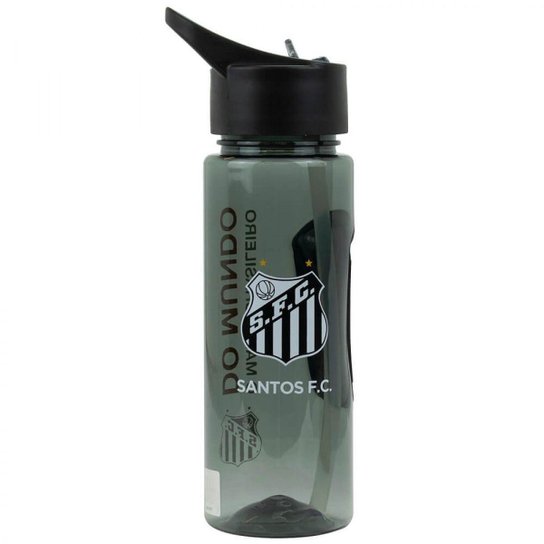 Garrafa Plástico Canudo Academia Apoio 700ml Santos