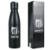 Garrafa Redonda Alumínio 600ml - Santos - Preto