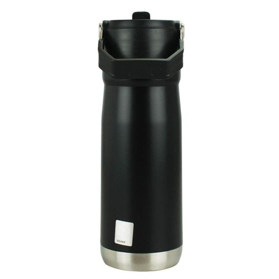 Garrafa Térmica Inox Alça Canudo Bico 650ml - Santos