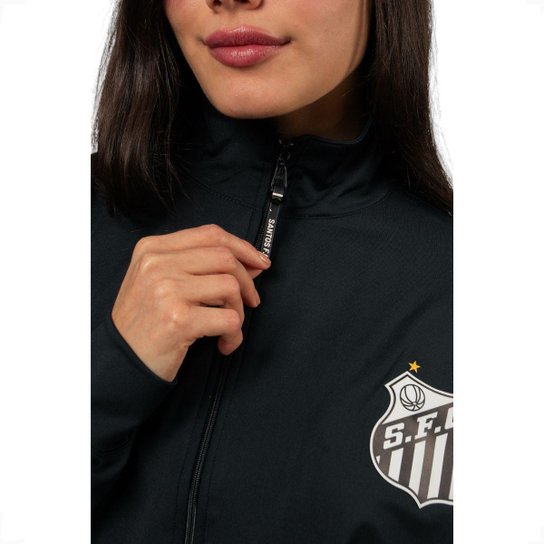 Jaqueta Agasalho Santos Oficial Esportiva Feminina