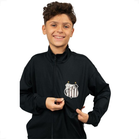 Jaqueta Agasalho Santos Oficial Esportivo Juvenil