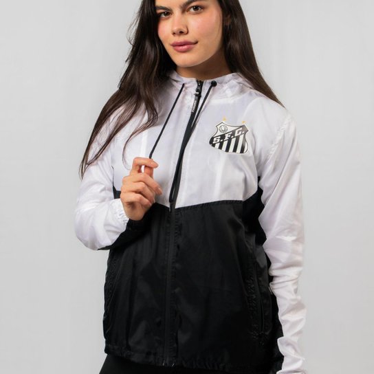 Jaqueta Corta Vento Santos Oficial Feminina