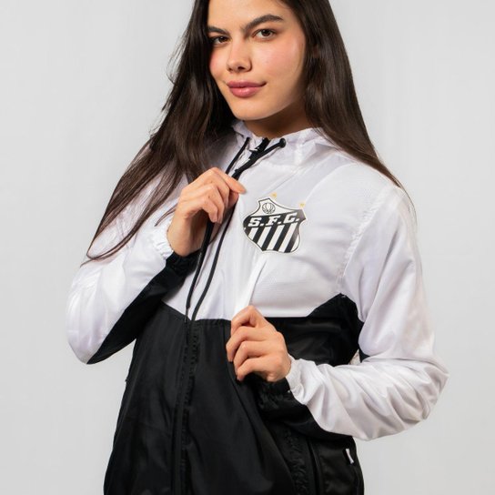 Jaqueta Corta Vento Santos Oficial Feminina