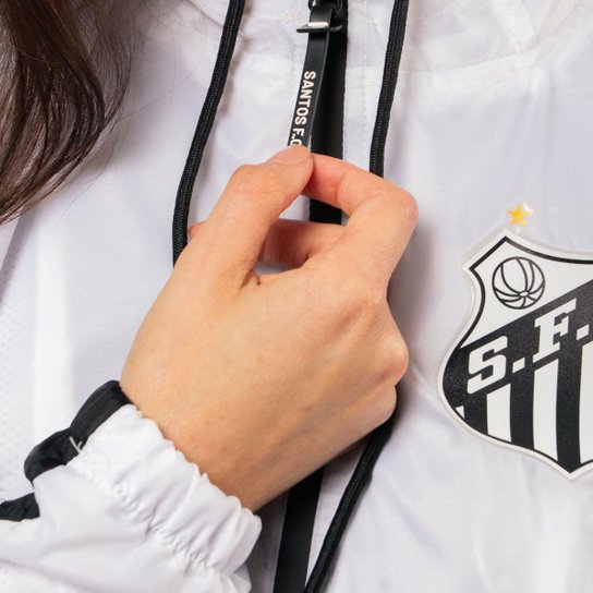 Jaqueta Corta Vento Santos Oficial Feminina