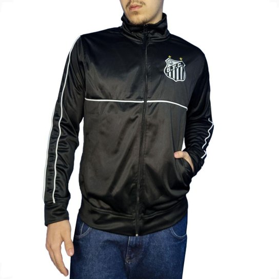 Jaqueta Esportiva Santos Moletom Sintético
