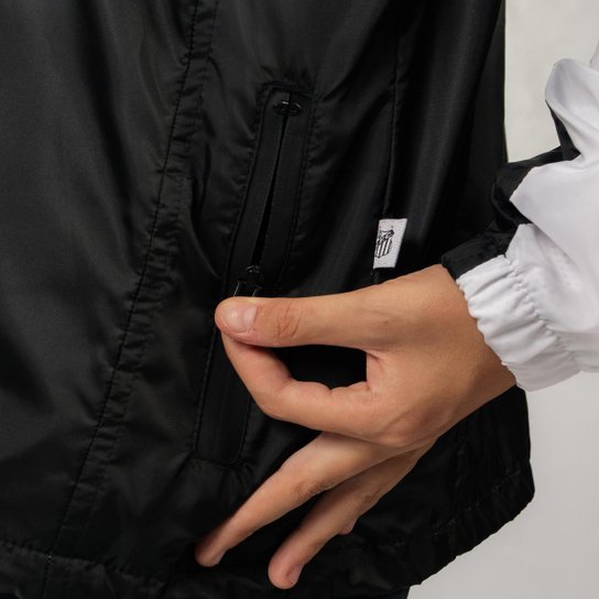 Jaqueta Santos Oficial Corta Vento Nylon Juvenil Surf Center