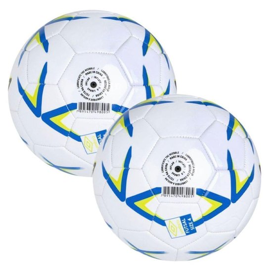Kit 2 Bolas De Futsal Umbro Match - Branco 4