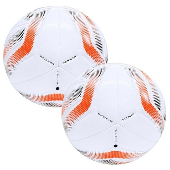 Kit 2 Bolas De Futsal Umbro Sala V Pro LNF - Branco e Laranja 4