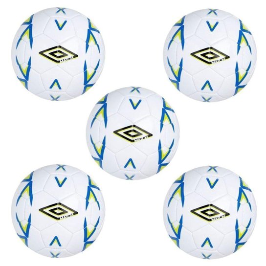 Kit 5 Bolas De Futsal Umbro Match - Branco 4