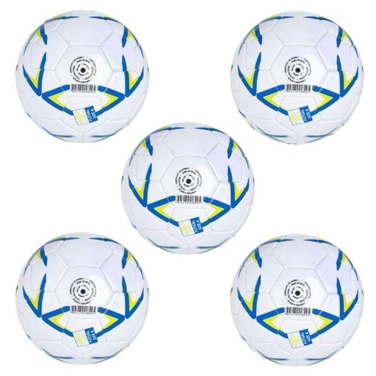 Kit 5 Bolas De Futsal Umbro Match - Branco 4