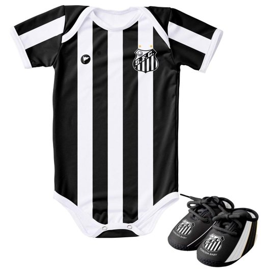 Kit Body UV + 1 Chuteira Santos - Torcida Baby