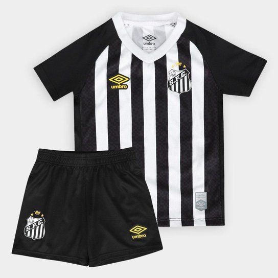 Kit Camisa Infantil Santos II 25/26 S/N Torcedor Umbro Masculina