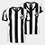 Kit Camisa Santos II 1978 RetrôMania Casal que Torce Junto - Preto+Branco