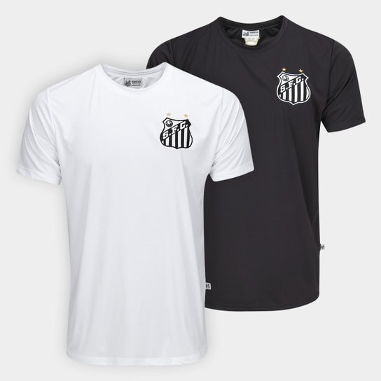 Kit Camiseta Santos Esportiva C/2 Masculina