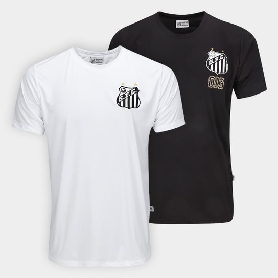 Kit Camiseta Santos EsportivaC/2 Masculina