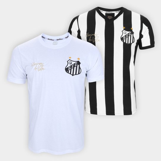 Kit Camiseta Santos I 1978 + Camisa Santos II Retrômania Masculina