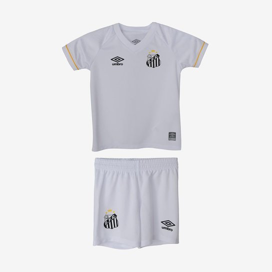 Kit Clube Infantil Umbro Santos Oficial 1 2023